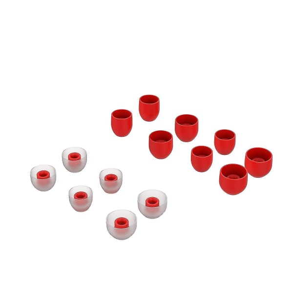 7 Pairs Ear Pads Soft Silicone Earbud Tips In-ear Earphone Cover Replacement For Sony Wf-1000xm4 Wf-1000xm3 Red