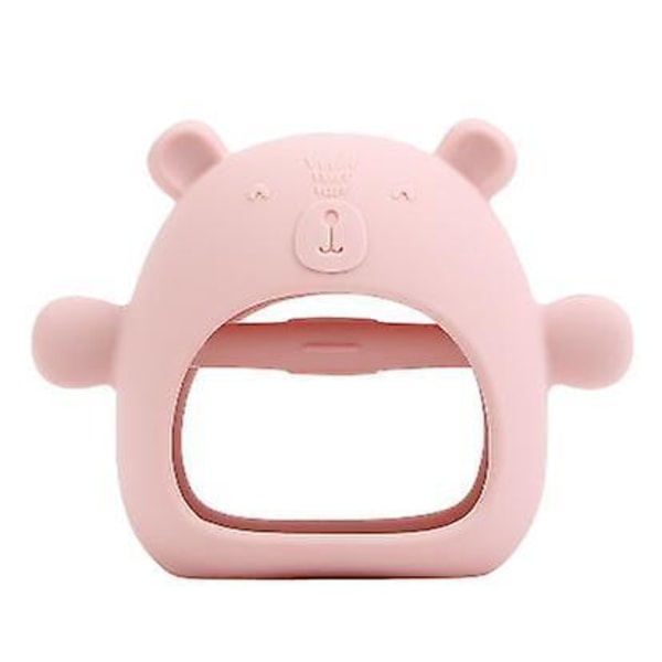 Silicone Baby Teething Toy For 0-6month Infants, Toys For Sucking Needs pink