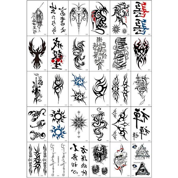 30pcs Small Fresh Tattoo Stickers Tattoo Flowers Waterproof Durable Stickers