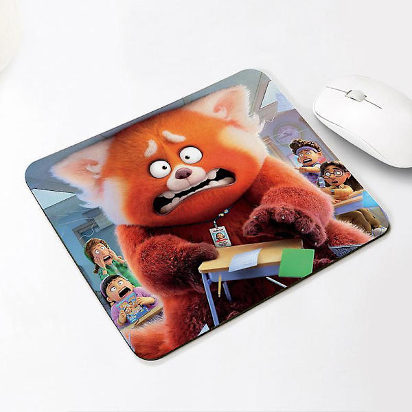 Turning Red Anime Print Mouse Pad Square Small Mini Anti-slip Wrist Pad Mouse Pad-style C