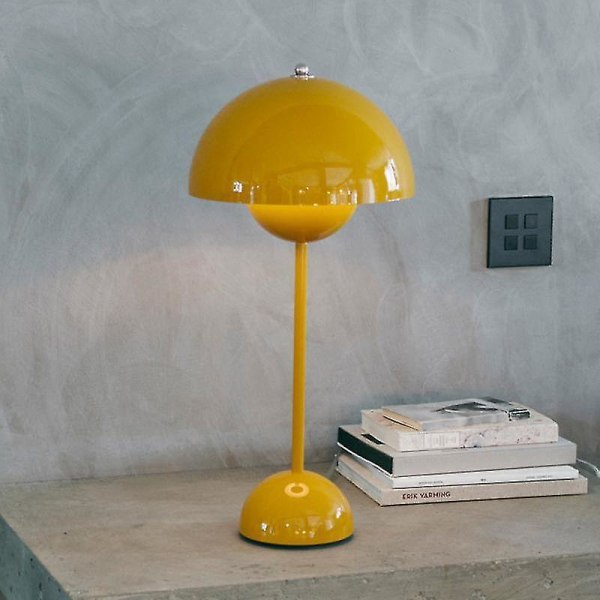 Modern Iron Flowerpot Table Lamps For Bedroom Living Room Bedside Tabl Red