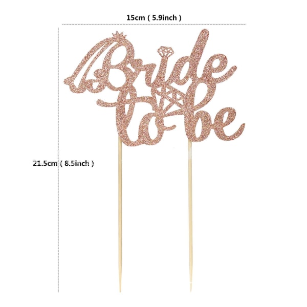 Rose Gold Bride To Be Cupcake Toppers For Wedding Cake Decoration Bridal Shower Hen Party Cupcake Topper Cake Decorating Supply 1pc rose gold