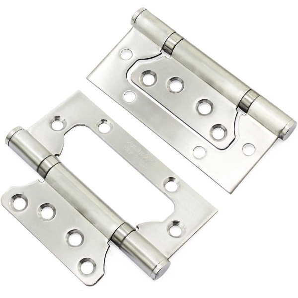 2pcs 4inch Folding Stainless Steel Home Furniture Hardware Door Hinge