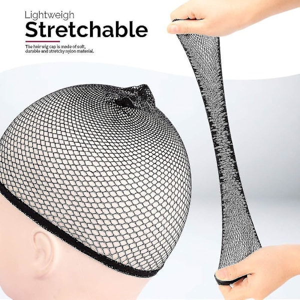 Wig Cap, 4pcs Black Mesh Wig Cap Net, Closed End Hair Mesh Net Wig Caps, Liner Weaving Caps For Women, Men, Kids