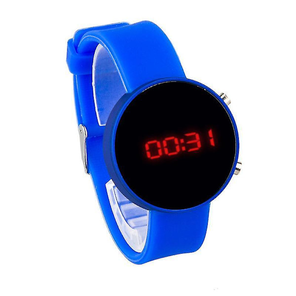 Women Digital Watches Led Display Watch Women Clock Digital Watchwanan) navy blue