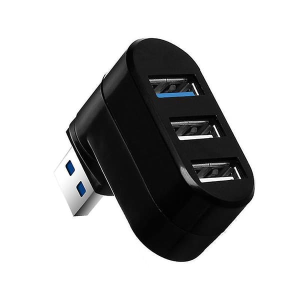 Mini 3 Port USB 3.0 Hub Høj Hastighed Dataoverførsel Breakout Box Adapter Til PC Laptop USB Hub Black