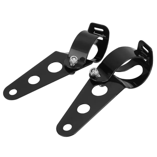 Motorcycle Headlight Bracket, 35mm-43mm Headlight Mounting Brackets For Chopper Cafe Racer-black