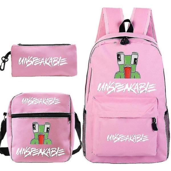 Unspeakable Student Schoolbag Leisure  Small Shoulder Bag Pen Case Three-piece Set