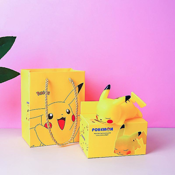 Pikachu Night Light Decoration 4pcs Ten batteries Gift bag