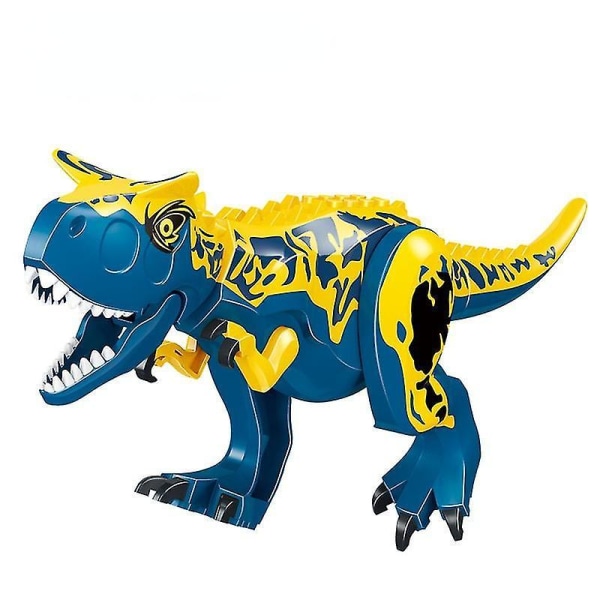 Jurassic World Large Building Block Dinosaur Tyrannosaurus Rex Assembled Toy Puzzle Building Blocks Blue carnivorous ox Dragon