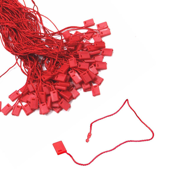 100pcs Nylon String Hang Tag Fasteners Red 100 pcs