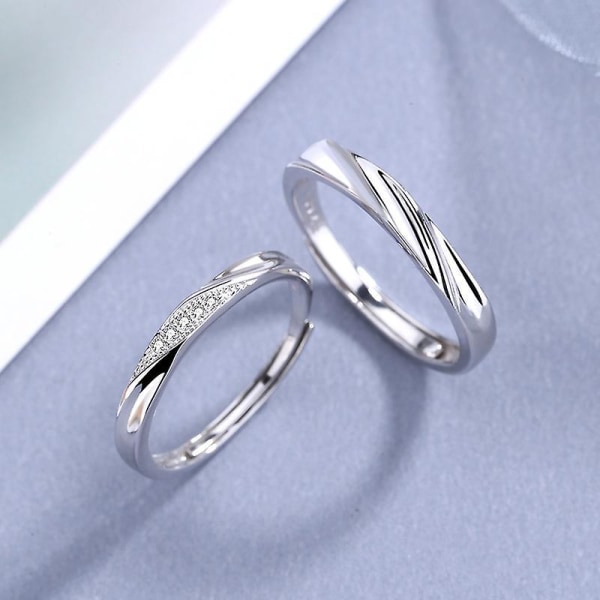A Pair Of Crystal Couple Rings