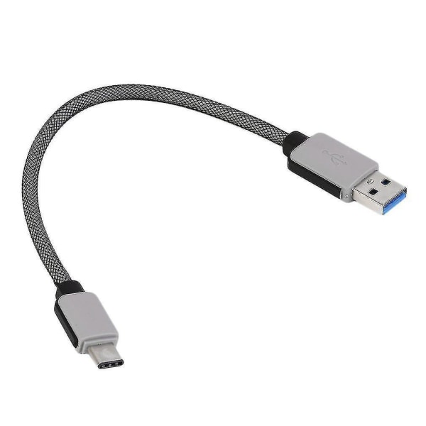 0.2m Braided Usb 3.1 To Usb Type-c Usb Data Sync Charging Cable For Phone