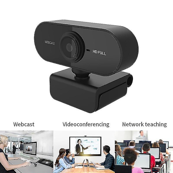 Computer Kamera 1080p HD USB Kamera Indbygget Mikrofon USB Webkamera