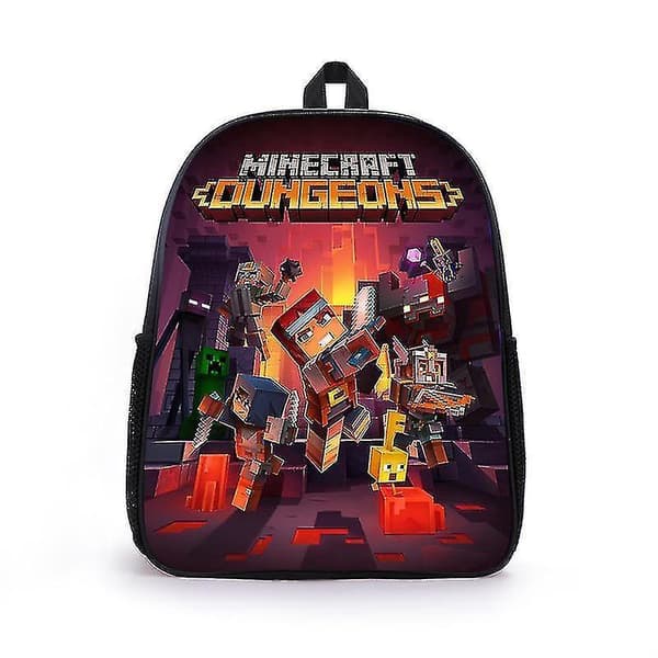 2023-minecraft Printed Backpack School Bag Large Capacity High Quality Backpack Style 2_a