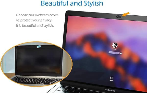 Webcam Slide, End Metal Web Camera Cover, Protect Your Privacy