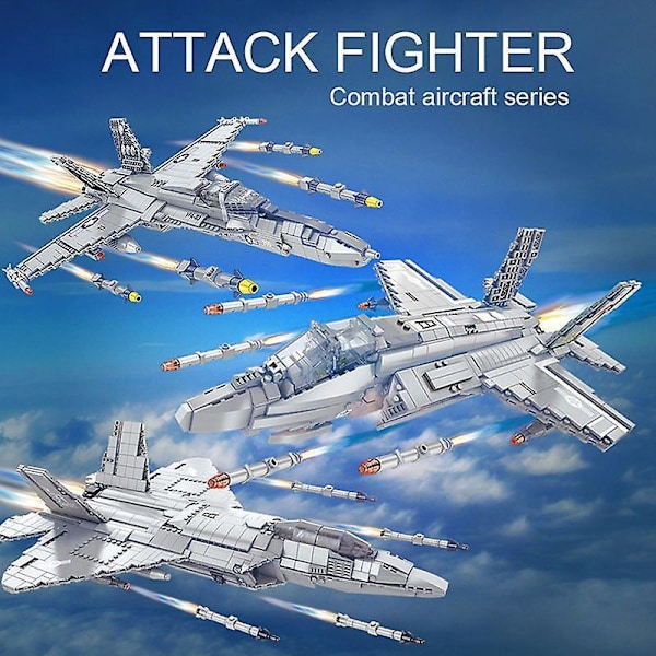 Military Technical Airplane F-22 F-35 Stealth Fighter Building Blocks Model Kits Combat Aircraft Ideas Bricks Toys For Childrenwithout Original Box1