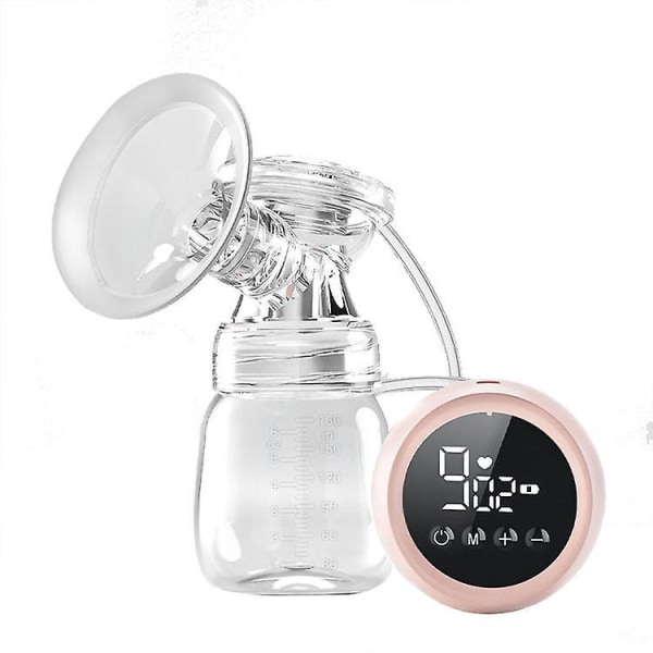 Double Electric Breast Pump Breast Feeding Pain Free Stepless Knob Led Hd Display, Strong Suction Power, Rechargeable, Bpa Free