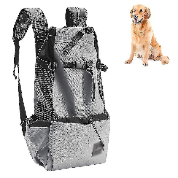 Dog Carrier Backpack For Small And Medium Pets Backpack Carrier Gray L