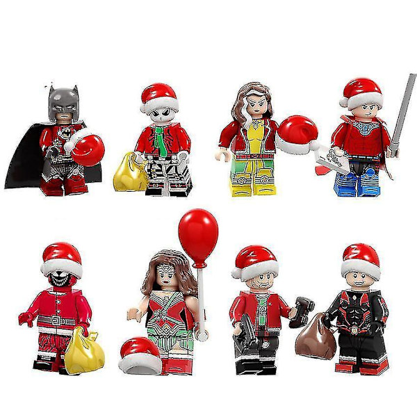 8 stk. Juleversion af Superhelt Batman Venom Royal Raksha Kvinde Samlet Byggeklods Minifigur Legetøj