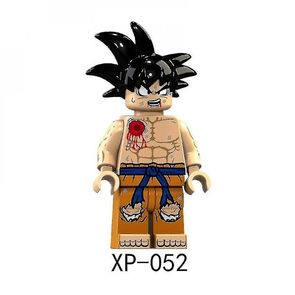 8 stk. Anime Dragon Ball Z Byggeklodser Guko Vegeta Gohan Chiaotzu Tien Shinhan Kuririn Action