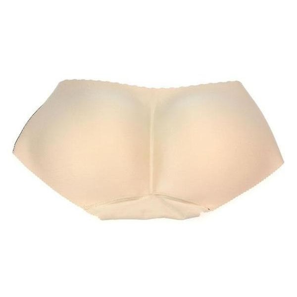 Women's Padded Seamless Butt Lady Hip Enhancer Shaper Underwear Black M Beige