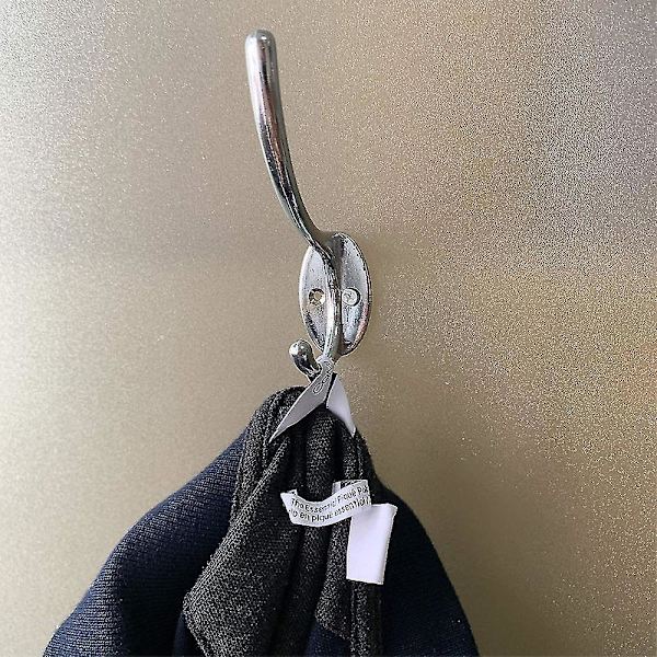 10 Pack Rustic Coat Hooks Wall Mounted Heavy Duty Double Hooks Retro Red