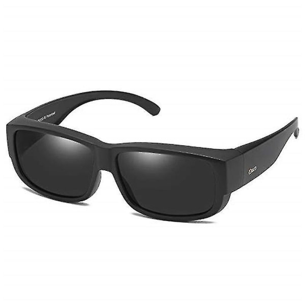 Polarised Over Glasses Wraparound Fit Over Glasses Black