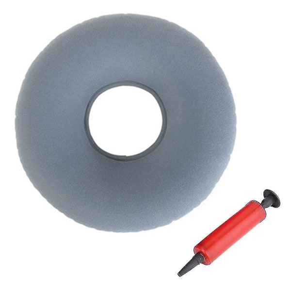 Inflatable Donut Cushion Pillow With Pump And Travel Bag