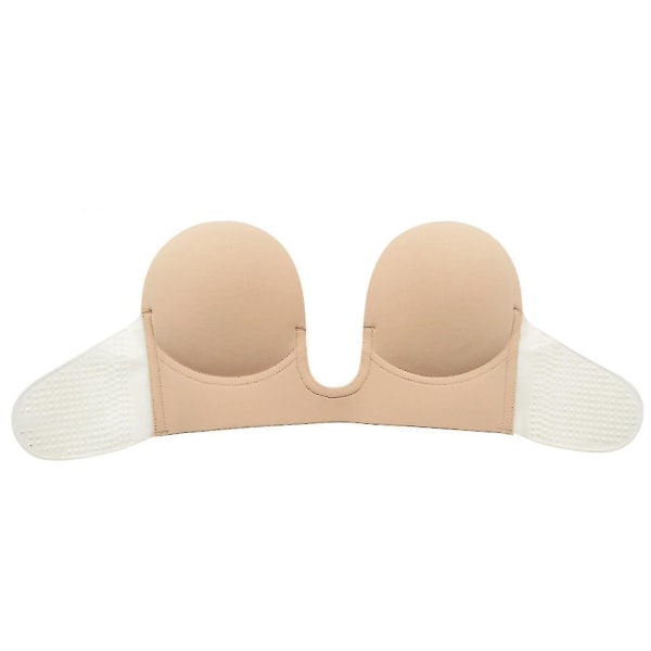 Women Sticky Bra Strapless Backless Bra Self Adhesive Bra Invisible Push Up Bra Beige A