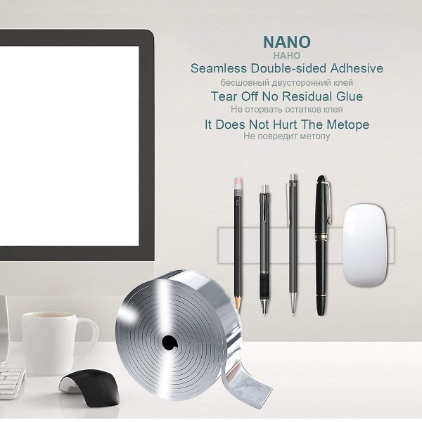 Nano Magic Double Tape Transparent Sided Tape Reusable Waterproof Adhesive Wall Stickers For Bathroom Kitchen 3M 2mm 30mm