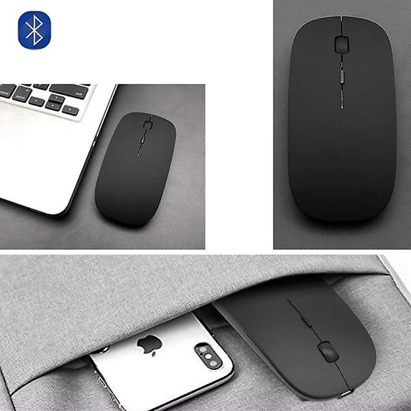 Rechargeable Bluetooth Wireless Mouse For Macbook/macbook Air/pro/ipad Black