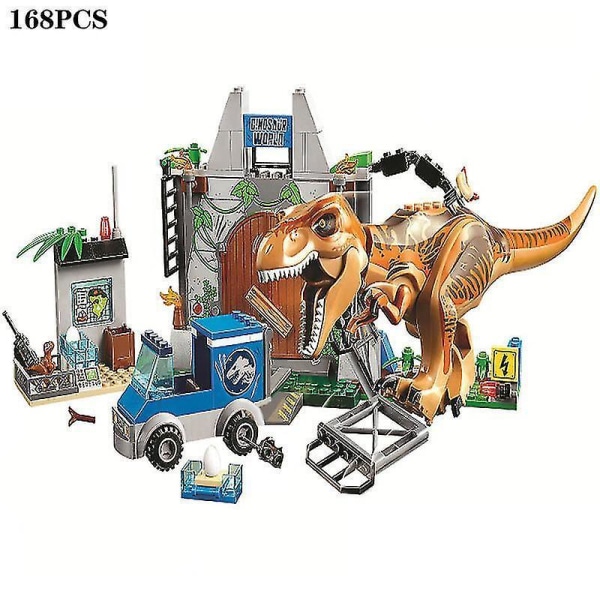 Ideas Jurassic World Dinosaur 10927 10924 10920 Building Blocks Tyrannosaurus Bricks Vehicle Toys For Children Christmas Gifts10928no Original Box