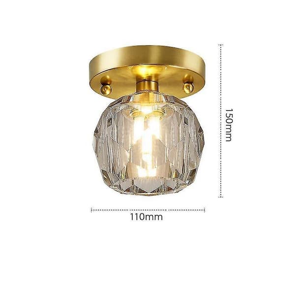 11CM, 220V G9 Without Bulb, Copper Ceiling Light, LED Hall Light
