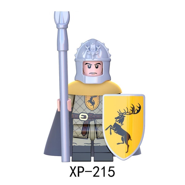 8pcs Game Blocks Of The Rights Of The King Soldier Series With Weapons And Shields Blocks Minifigures