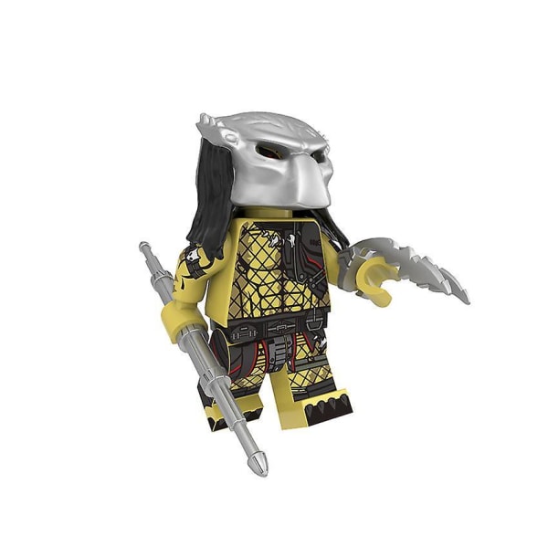 8pc Predator Alien Assembled Building Block Minifigures Educational Children's Toy