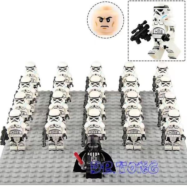 21 kpl Star Wars 322 Legion Clone Soldier Rakennuspalikat Pienoiskoossa Lasten Kootut Lelut Star Troopers-27