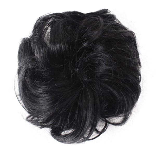 Easy To Wear Stylish Hair Scrunchies Naturally Messy Curly Bun Hair Extension 19