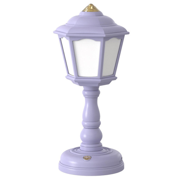 Home Office Desk Lamp Usb Rechargeable Desk Lamp Retro Night Light Desk Lamp For Studying And Reading Purple