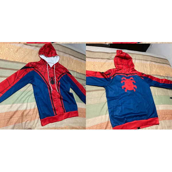Spider Zipper Hooded Sweatshirt A Hooded Zipper Jacket S-5xl M