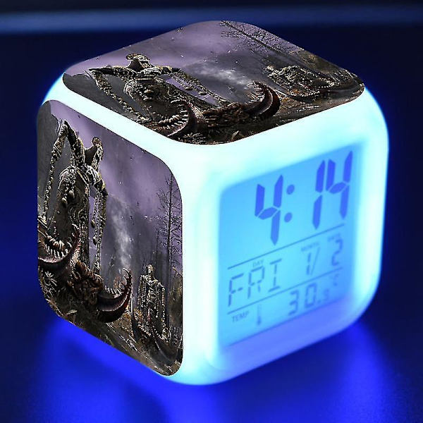Vorallme Ancient Ring, Elder Ring, Eldon Ring Led Luminous Alarm Clock-style 10