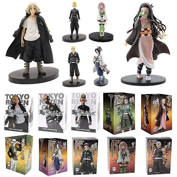2022 Figurine Demon Slayer Figure Tokyo Revengers Action Fig color