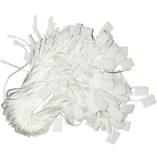 100pcs Nylon String Hang Tag Fasteners White 100 pcs