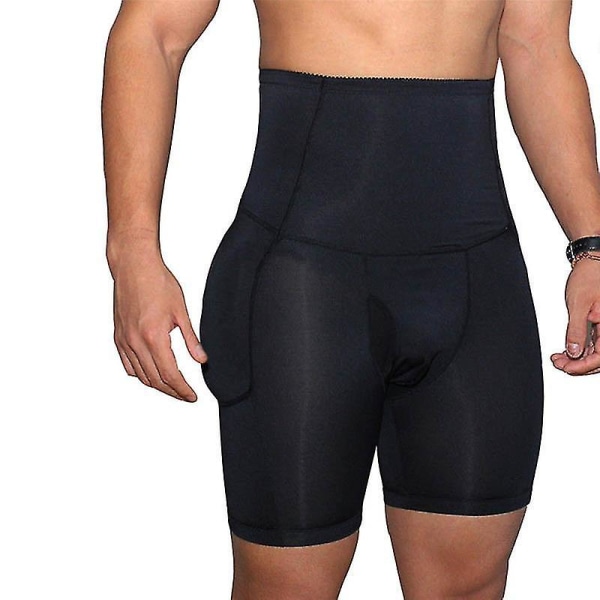 Men Butt Lifter Padded Underwear Buttocks Booster Enhancer Hip Shaper Boxer Shorts S