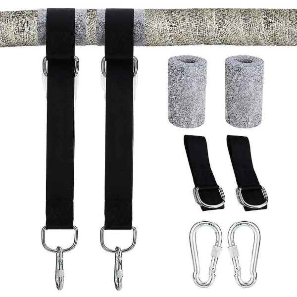 Swing Attachment, Hammock Attachment Swing Suspension Strap Kit With 2 Heavy Duty Carabiners And D-rings, Holds Up To 550 Kg With Storage Bag, Tree Pr