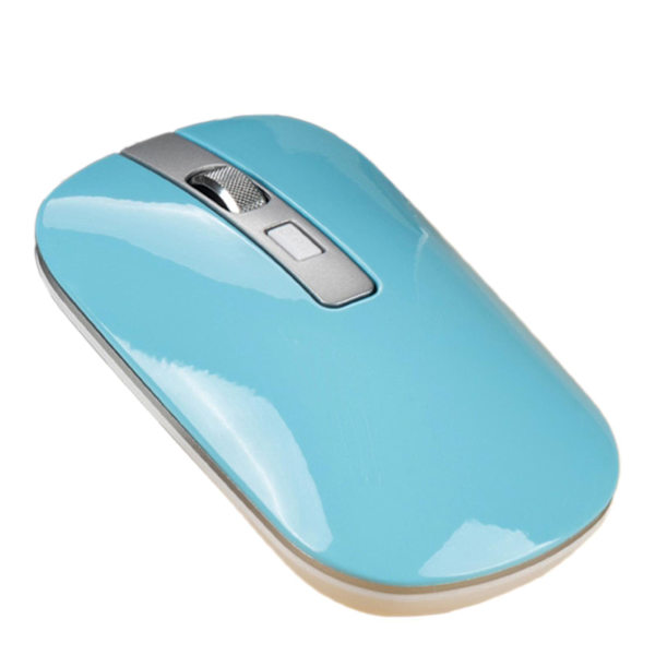 Wireless Mouse Quick Response Mute Adjustable Dpi 2.4g Dual-mode Bluetooth5.0 Mouse For Office Blue