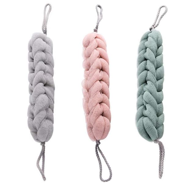 3pcs Double Head Hanging Bath Towel Bath Sponge