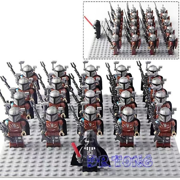 21 kpl Star Wars 322 Legion Clone Soldier Rakennuspalikat Pienoiskoossa Lasten Kootut Lelut Star Troopers-16