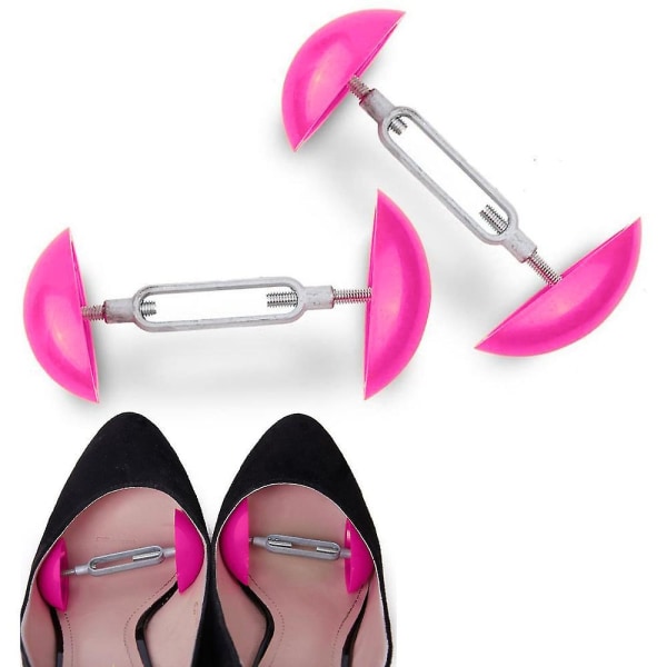 1pair Mini Shoe Stretchers, Men Women Shoe Stretchers Shaper Expander Pink