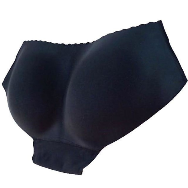 Women Seamless Bottom Buttocks Push Up Underwear Black XL